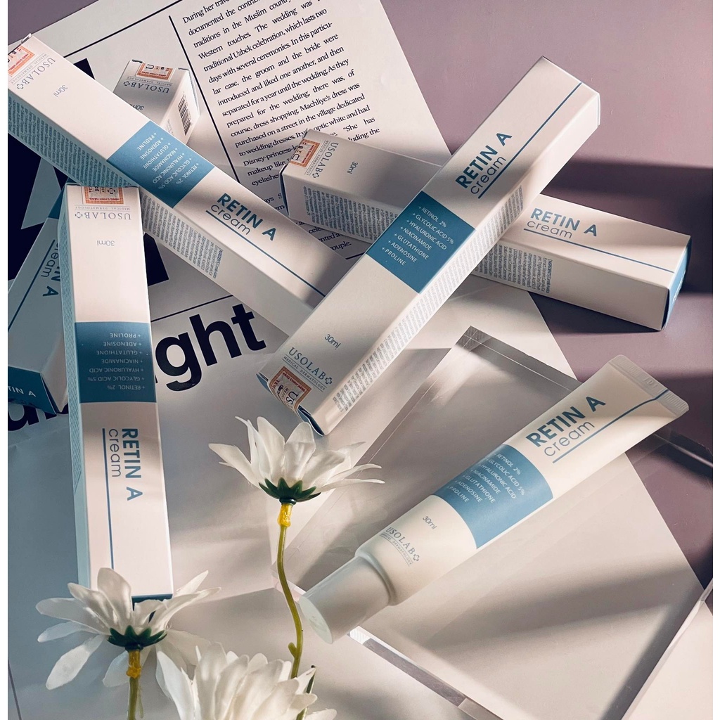 Kem Dưỡng Trẻ Hóa Da Retinol - Glycolic USOLAB RETIN A CREAM 30ml