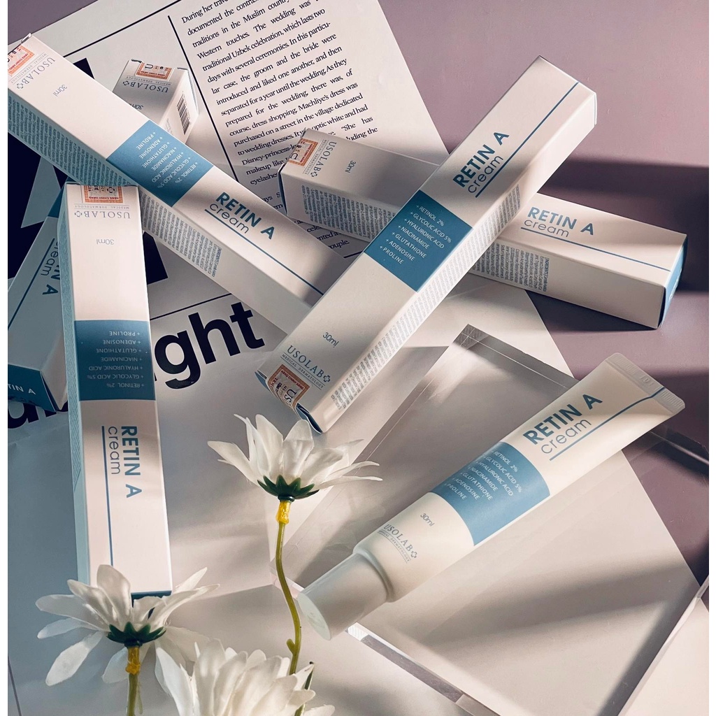 [CHÍNH HÃNG] Kem Dưỡng Trẻ Hóa Da Retinol - Glycolic USOLAB RETIN A CREAM 30ml