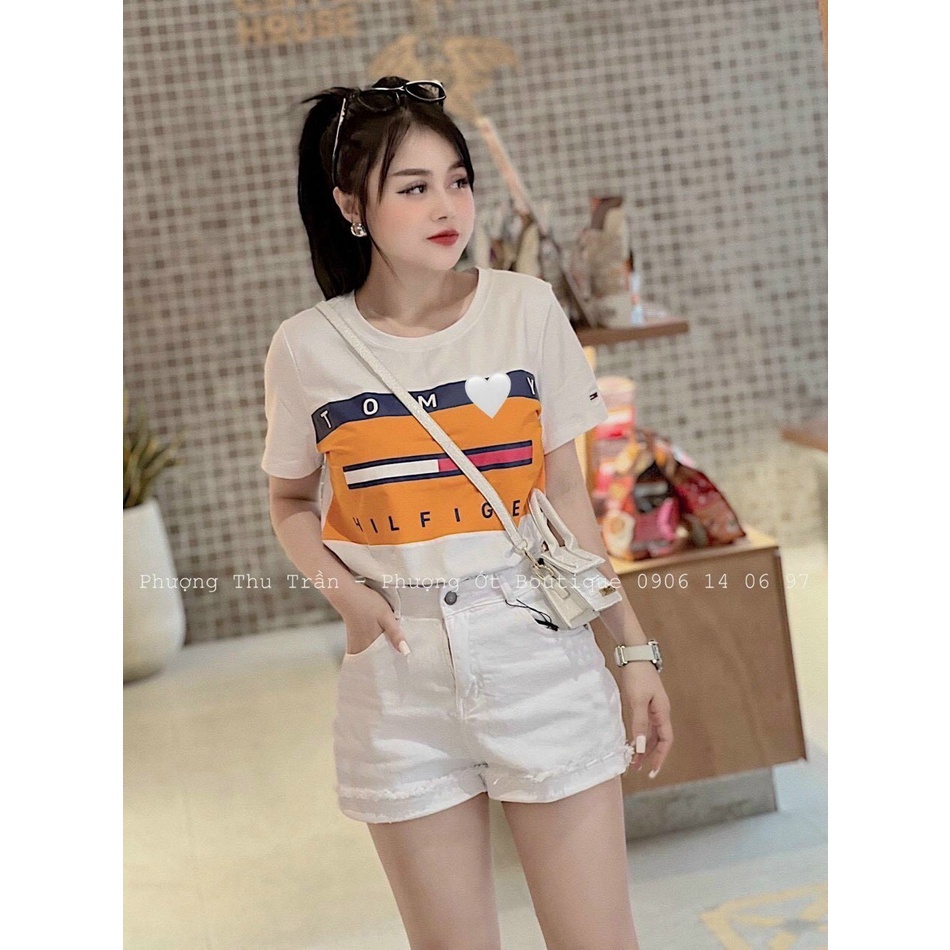 Xả Áo phông pull cam in TONY cho nữ