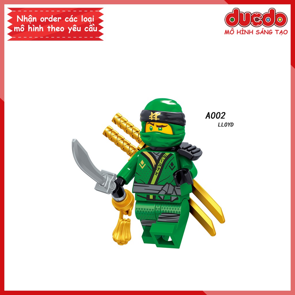 Minifigures các nhân vật trong Ninjago full trang bị - Đồ chơi Lắp ghép Mini Ninja Mô hình LeLe A001-A008