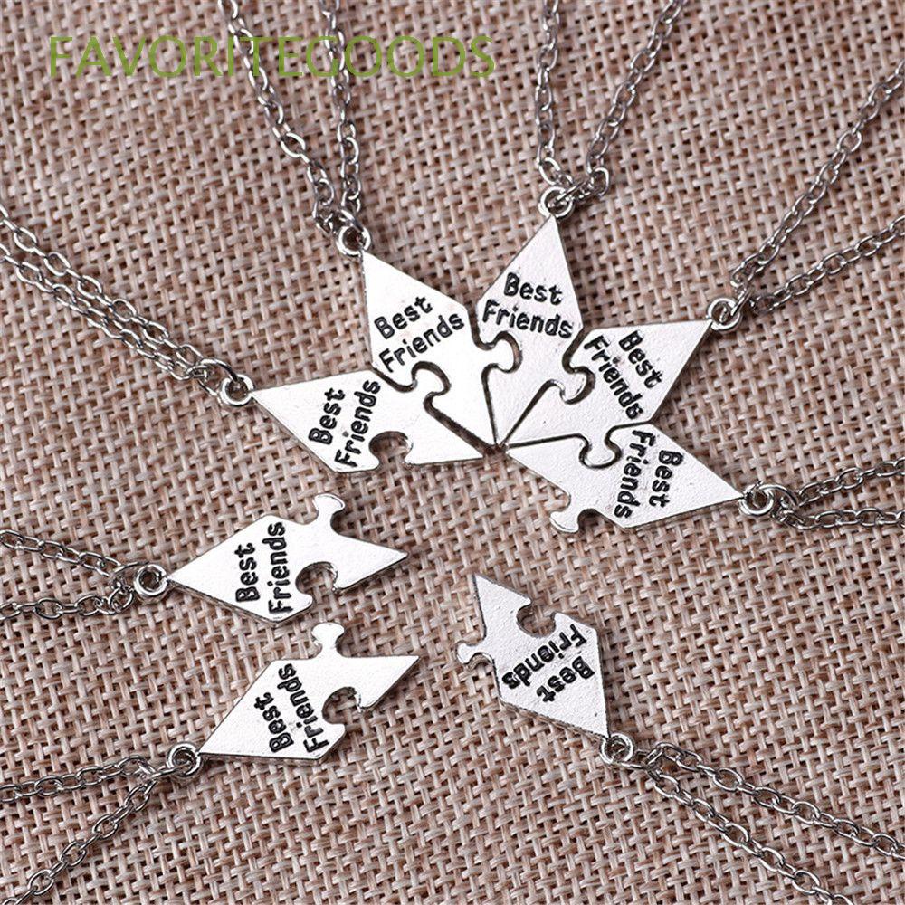 Set 8 Vòng cổ tình bạn mặt hình mảnh ghép cho nam và nữ