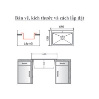 Bồn rửa chén, Chậu rửa chén bát INOX SUS 304 cao cấp Kassani KD200