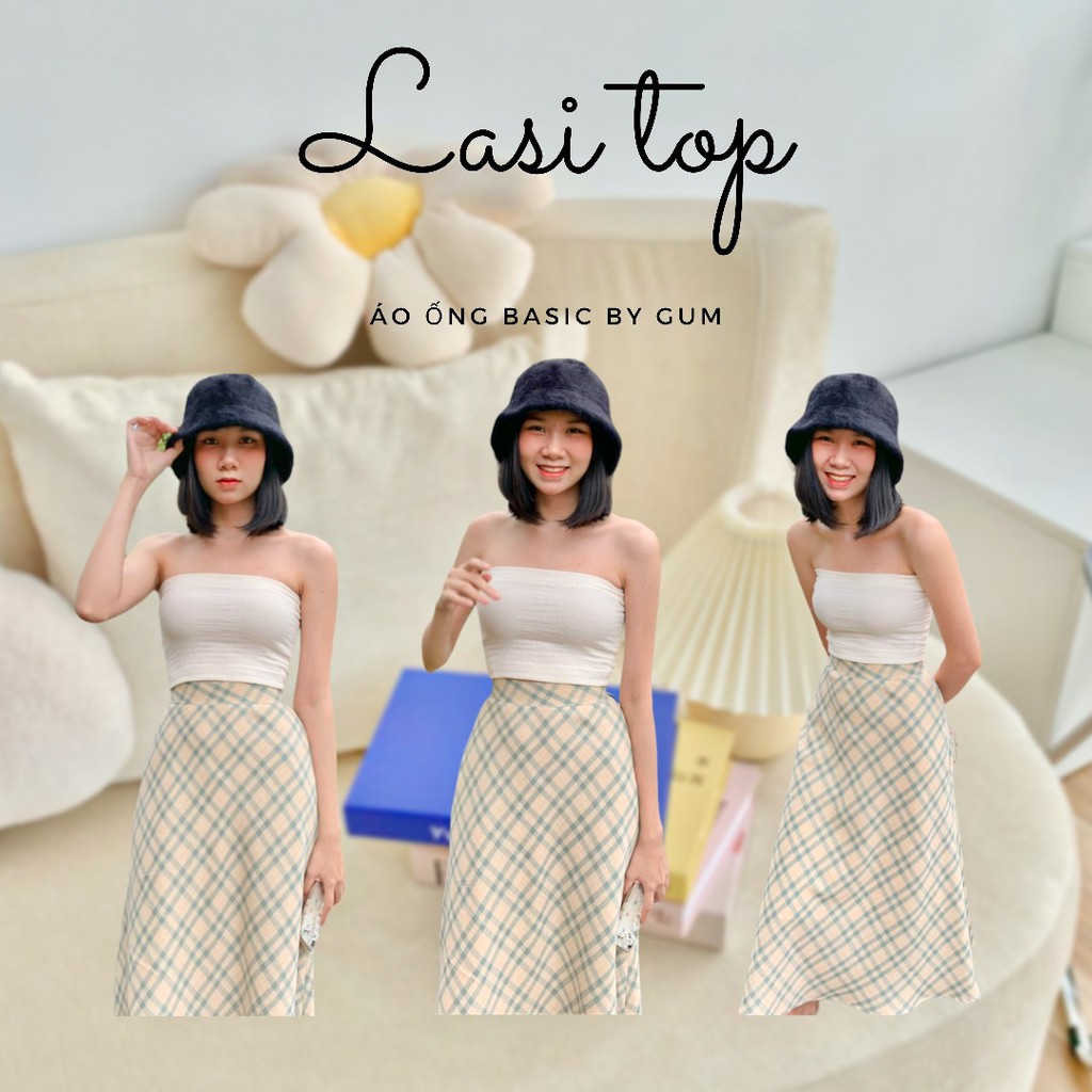 Áo ống croptop dáng ôm trơn Basic By Gum - Gum Tailor