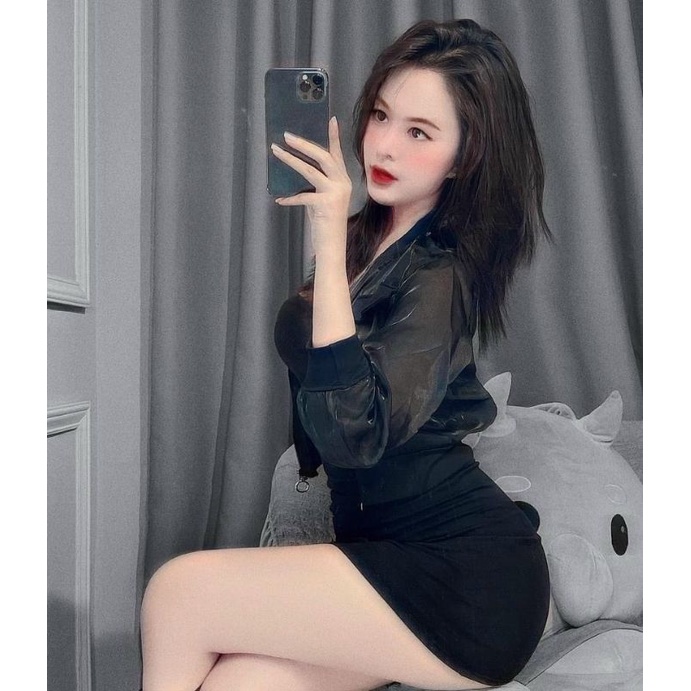 Áo khoác voan kiếng