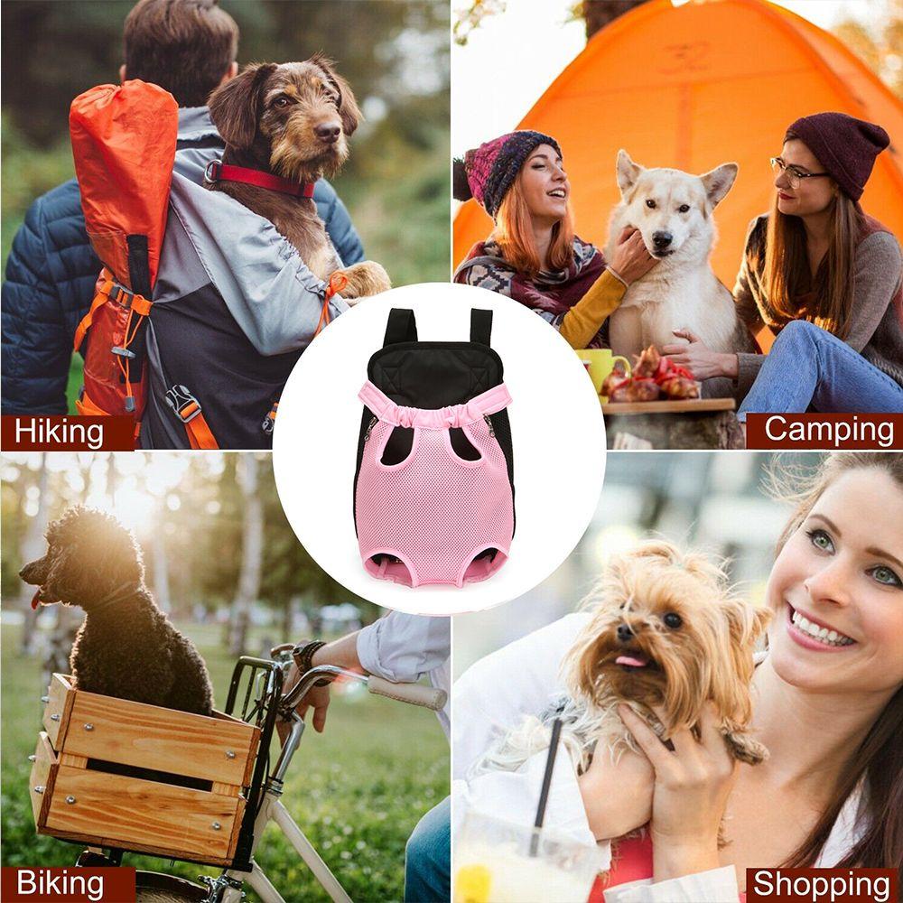 Ba Lô Địu Thú Cưng Trước / Sau Bằng Nylon Phối Lưới Thoáng Khí