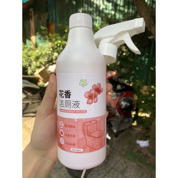 Chai Xịt Tẩy Nhà Vệ Sinh, Tẩy Bồn Cầu Hương Hoa Anh Đào Dạng Bọt