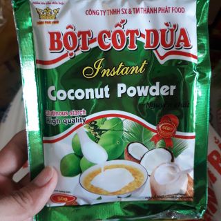 Bột cốt dừa Thành Phát nguyên chất túi 10 gói × 50g