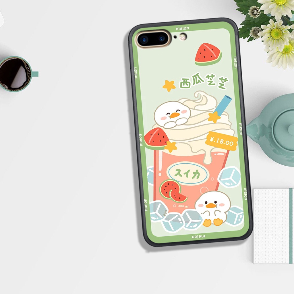 Ốp Lưng IPHONE 6 Plus - 7 Plus - 8 Plus, In Hình '' Gấu Kem Tà Tưa" Đáng Yêu.