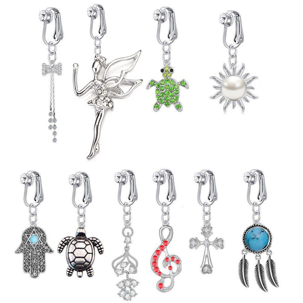 Khuyên Rốn Không Xỏ Lỗ 1 Cái Bằng Thép Không Gỉ