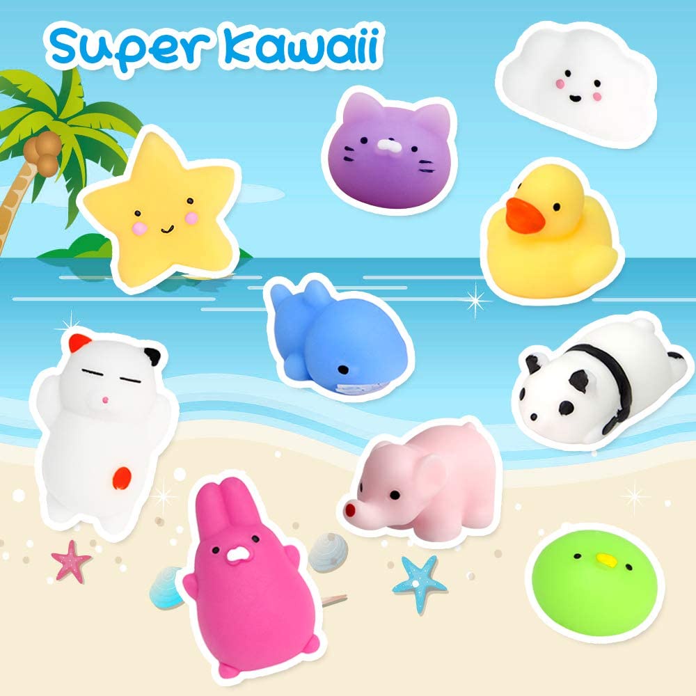 Set 10 Đồ Chơi Squishy Mini Hình Động Vật Dễ Thương
