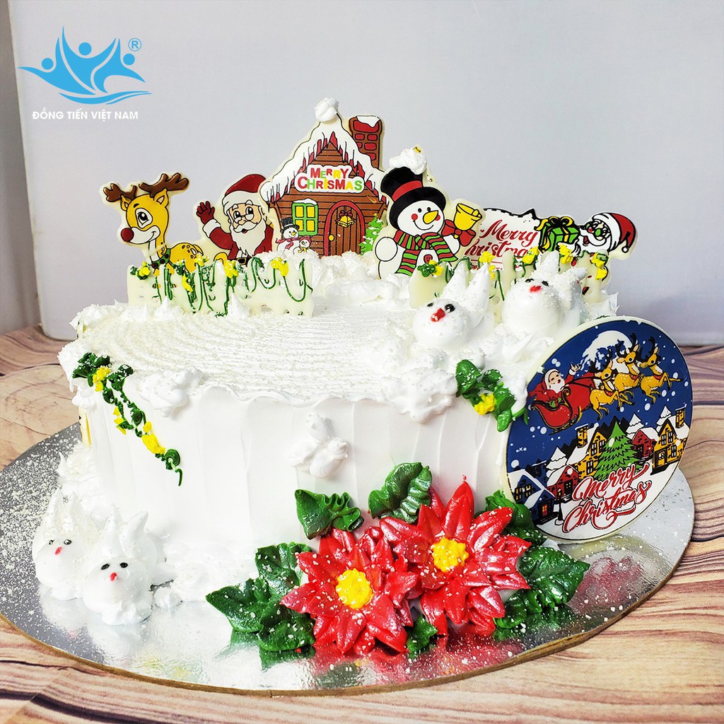 Khuôn Socola Noel Ngôi Nhà,Tuần Lộc CIL14  - Khuôn socola trang trí giáng sinh - Đồng Tiến Việt Nam