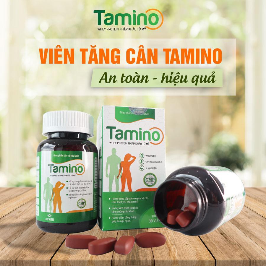 [ Combo 2 hộp ] Viên Uống Tăng Cân TAMINO - Bổ Sung Hợp Chất Whey Protein từ Mỹ | BigBuy360 - bigbuy360.vn