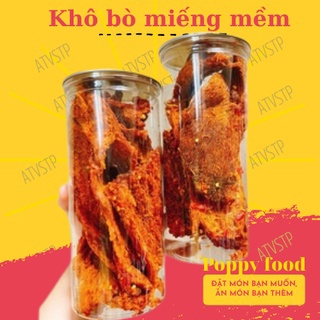 300gr KHÔ BÒ MIẾNG MỀM CAY LOẠI 1KHÔ BÒ MIẾNG MỀM CAY, ĐỒ ĂN VẶT POPPY