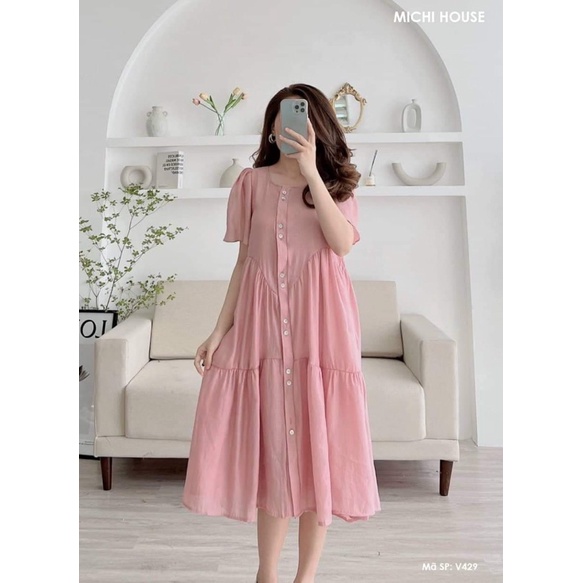 ĐẦM 2 lớp voan tơ cao cấp/ suông dài siêu mát/ chất sang trọng