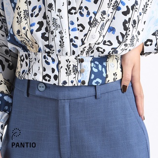 FAS52376 - Áo sơ mi cổ tim bo eo - PANTIO