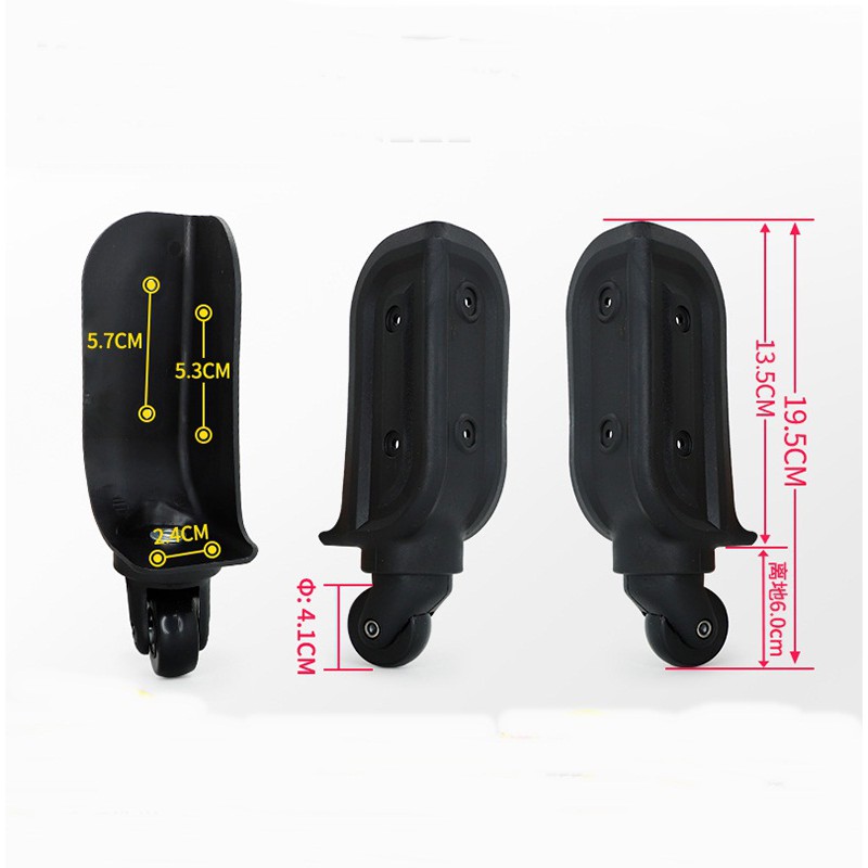 Cụm bánh xe 2 chiếc cho vali vải vali da chất liệu cao cấp bền đẹp dùng thay cho cụm bánh vali bị hỏng bị kẹt