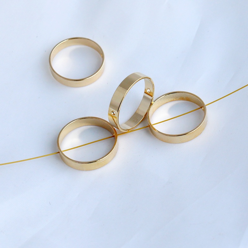 Set 10 Vòng Tròn Màu Sắc 14K Đường Kính 10mm/14mm/18mm Dùng Xỏ Hạt Làm Đồ Thủ Công diy