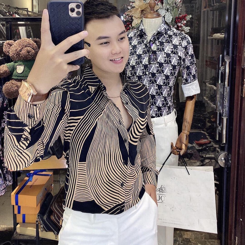 [Mã FAMAYMA2 giảm 10K đơn 50K] Áo sơ mi nam vải thun lạnh phong cách dạo phố trẻ trung | BigBuy360 - bigbuy360.vn