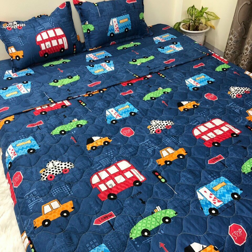 Ga gối Poly Hàn Quốc Bộ Ga Gối Cotton Hàn thoáng mát mềm mịn GGX02 Gosan Bedding | BigBuy360 - bigbuy360.vn