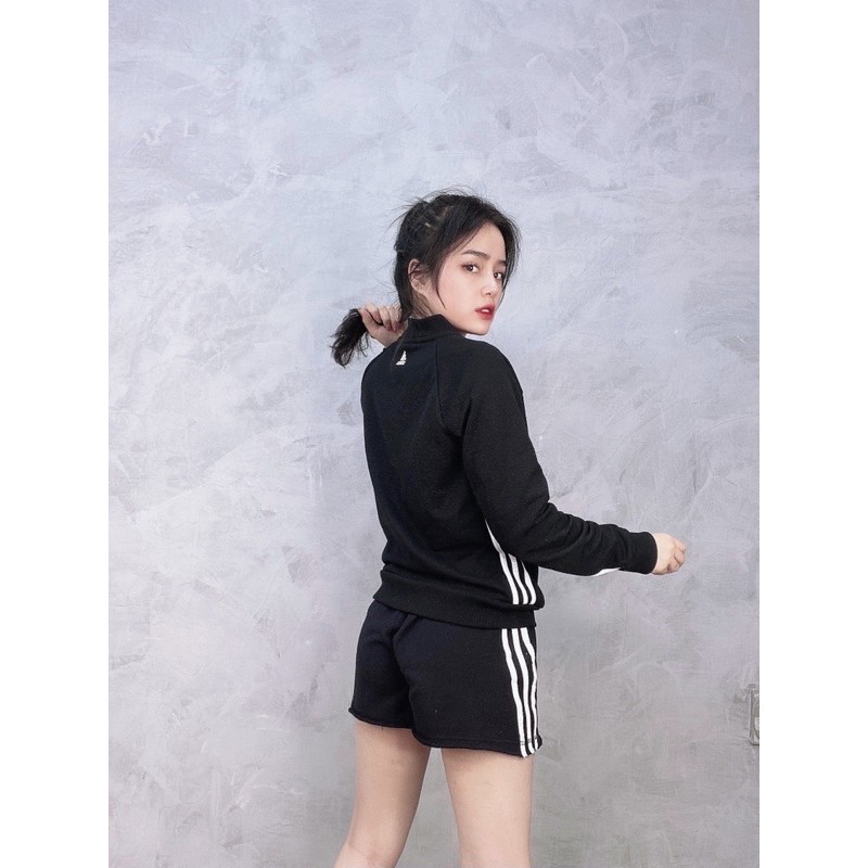 Áo adidas nữ Nỉ da cá 1782 3-STRIPES WOMEN Made in Cambodia  SIZE S M L