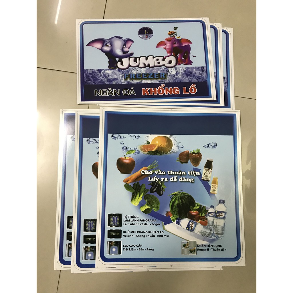 Miếng dán tủ lạnh không ghi thương hiệu - Tem dán tủ lạnh không ghi thương hiệu (mẫu 2)