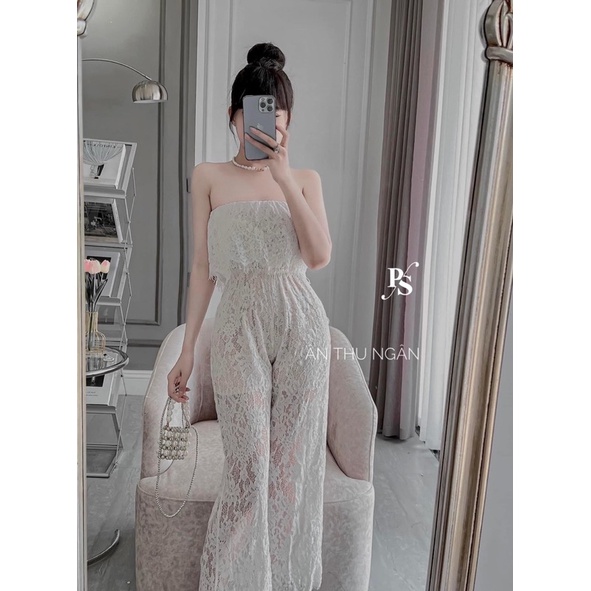 Jumsuit ren quây quần suông