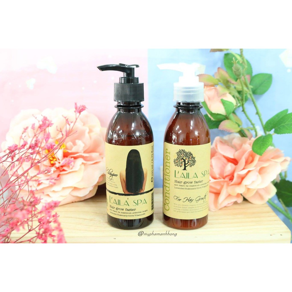 ( Auth ) Dầu Gội - Xả Kích Mọc Tóc Laila Spa