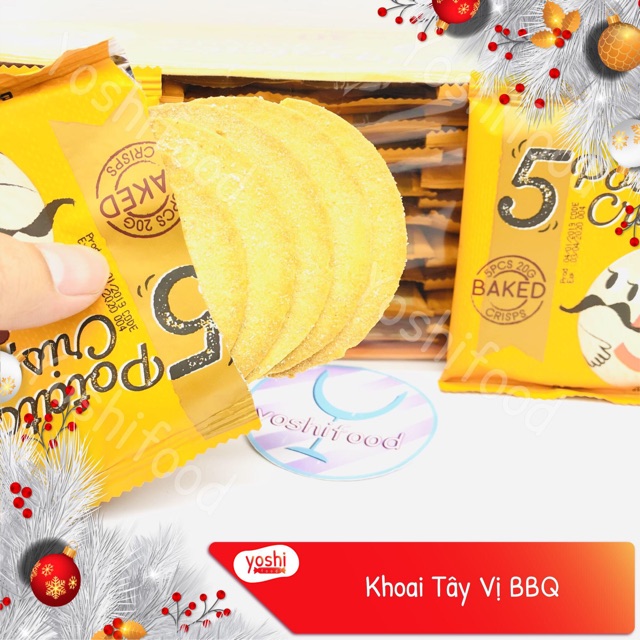 [Sale 50%] [2 Vị] Bánh Khoai Tây 5 Potato Crisps 600gr - Indonesia