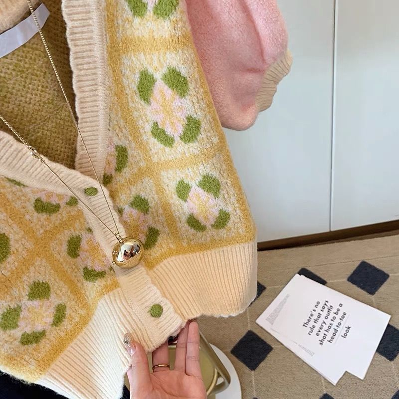 Áo dệt kim Pure Cube tay ngắn thời trang mùa xuân trẻ trung cho nữ