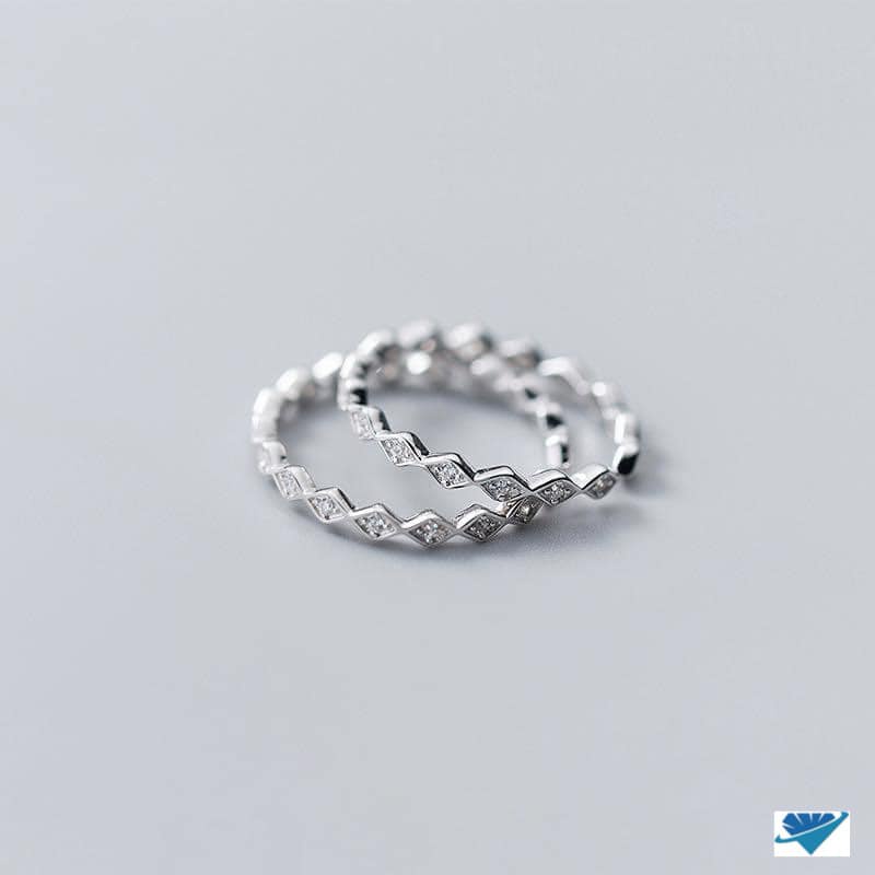 nhẫn sóng bạc ta