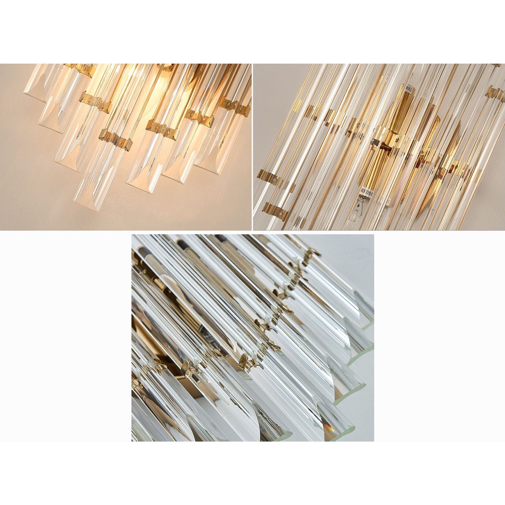 Đèn tường ZOSEN pha lê phong cách Bắc Âu sang trọng trang trí nhà cửa cao cấp - kèm bóng LED chuyên dụng.