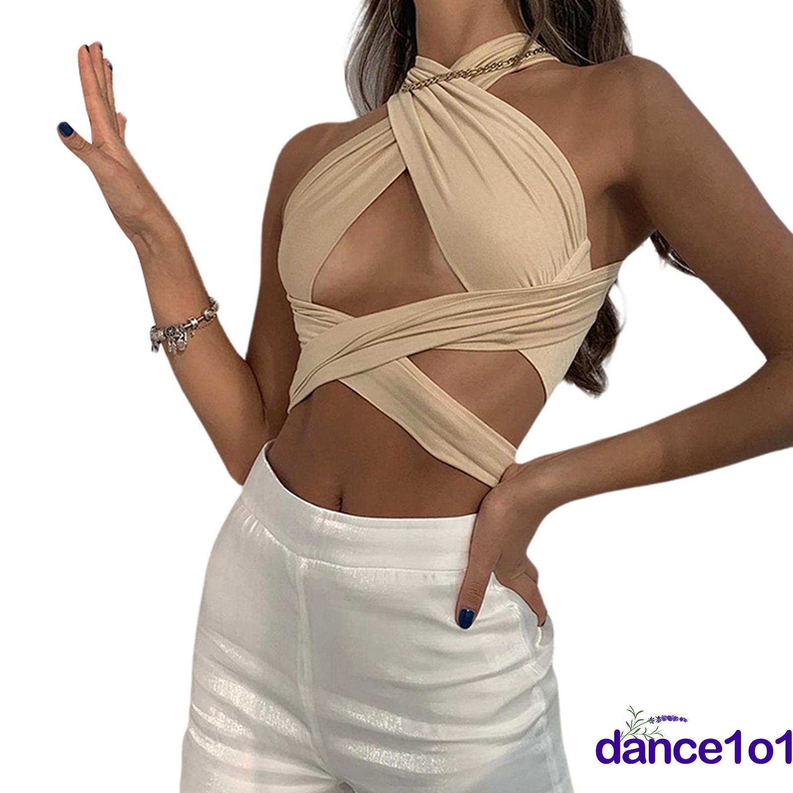 Áo Croptop Hở Lưng Màu Trơn Cho Nữ | BigBuy360 - bigbuy360.vn