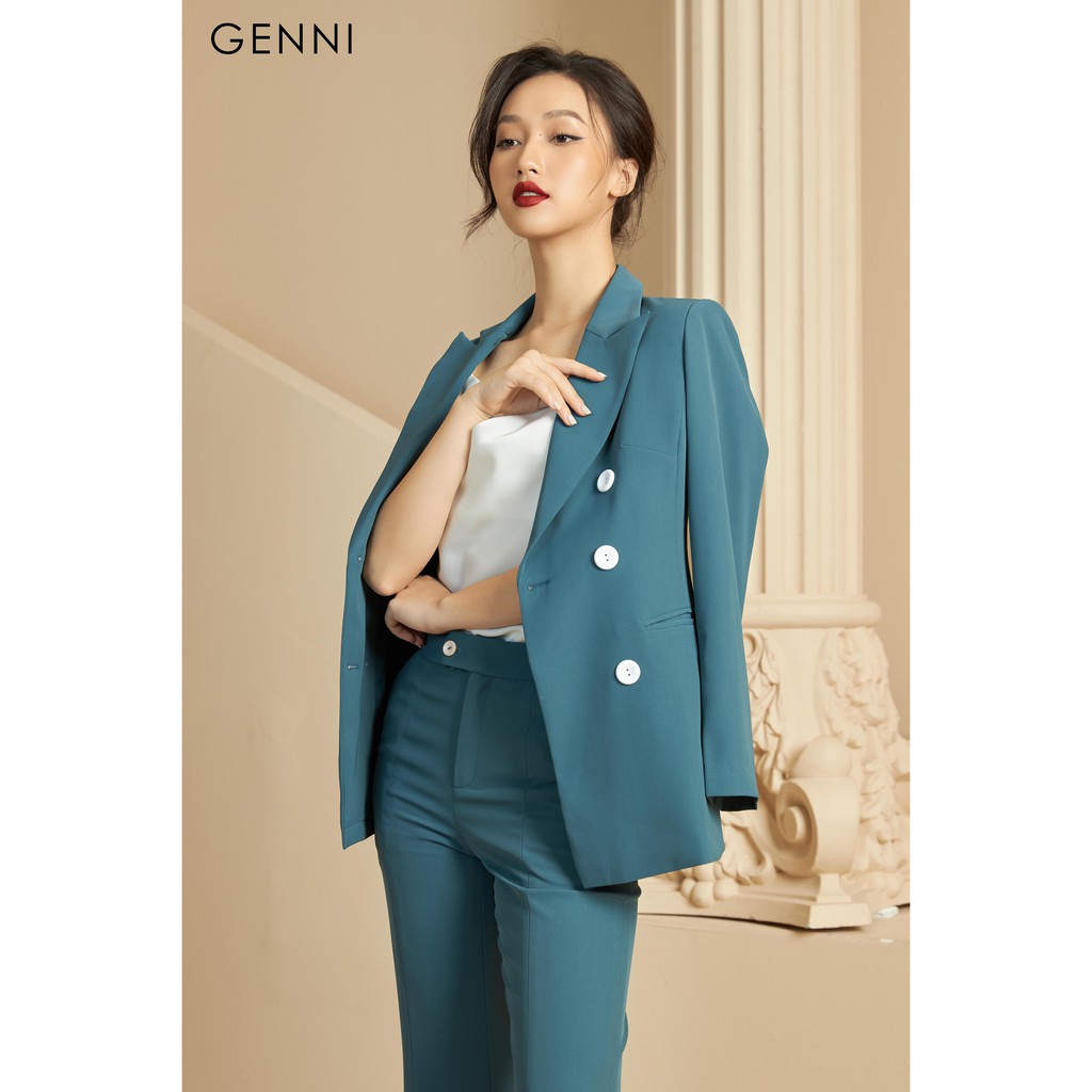 [Mã FAMALLT5 giảm 15% đơn 150k] Áo vest cổ đắp V GAV006 - Genni