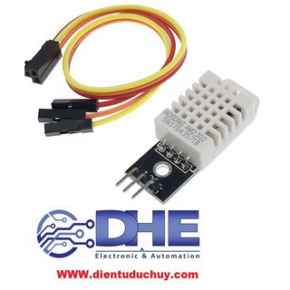 DHT22 CẢM BIẾN ĐO NHIỆT ĐỘ & ĐỘ ẨM, ĐỘ CHÍNH XÁC CAO  (kèm dây kết nối) - LOẠI 3 PIN