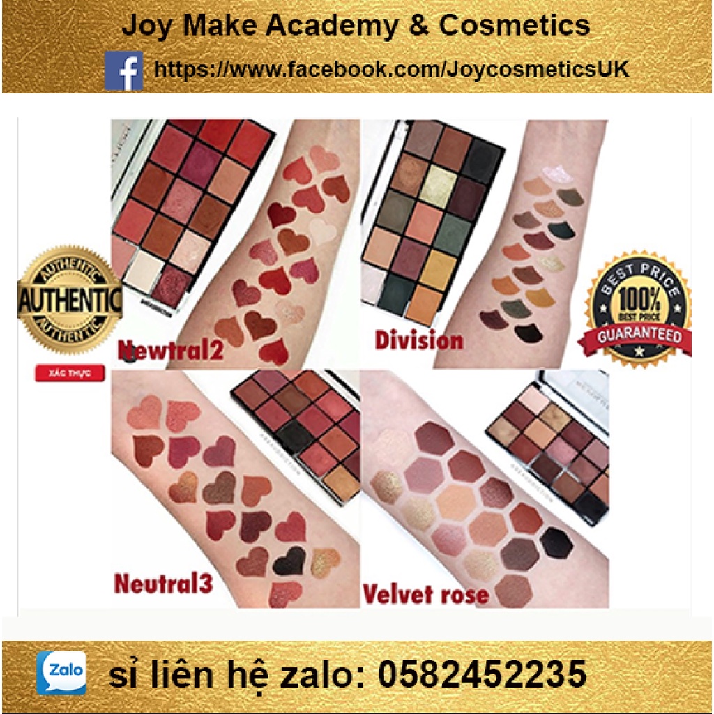 Bảng màu mắt Revolution 15 màu (Bill Anh)