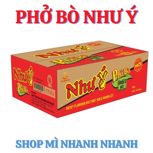 Thùng 30 gói phở bò Như ý Vị Hương 65gr