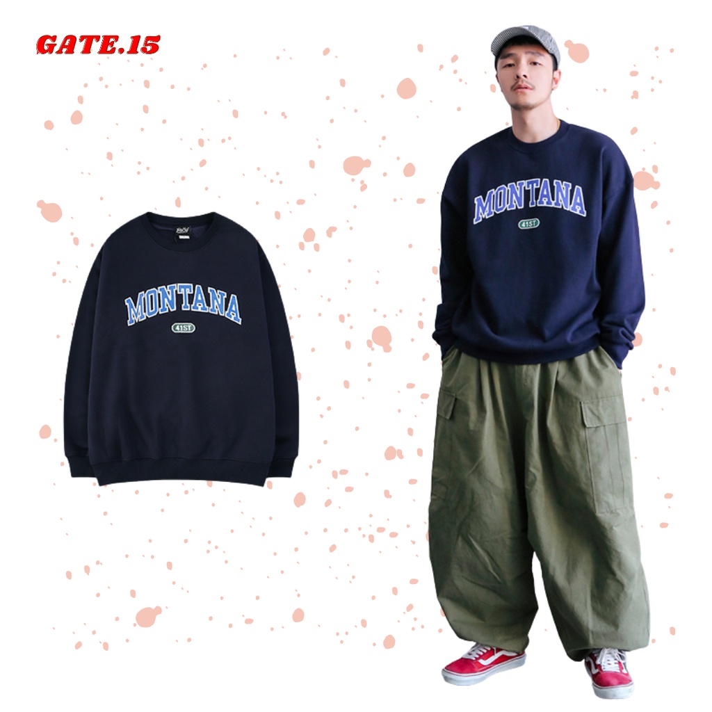 [IB ĐỂ ĐƯỢC TƯ VẤN SIZE CHUẨN] Áo Sweater nỉ bông Montana dáng unisex
