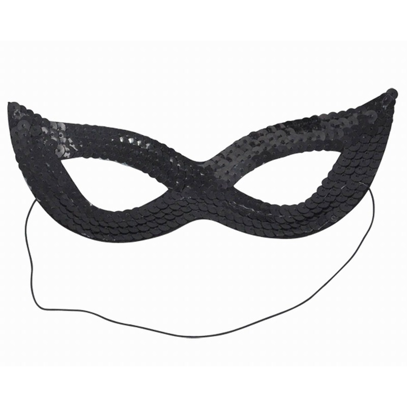 【FS】Black Sequin Sexy Cat Woman Eye Mask Fancy Dress for Masquerade Party