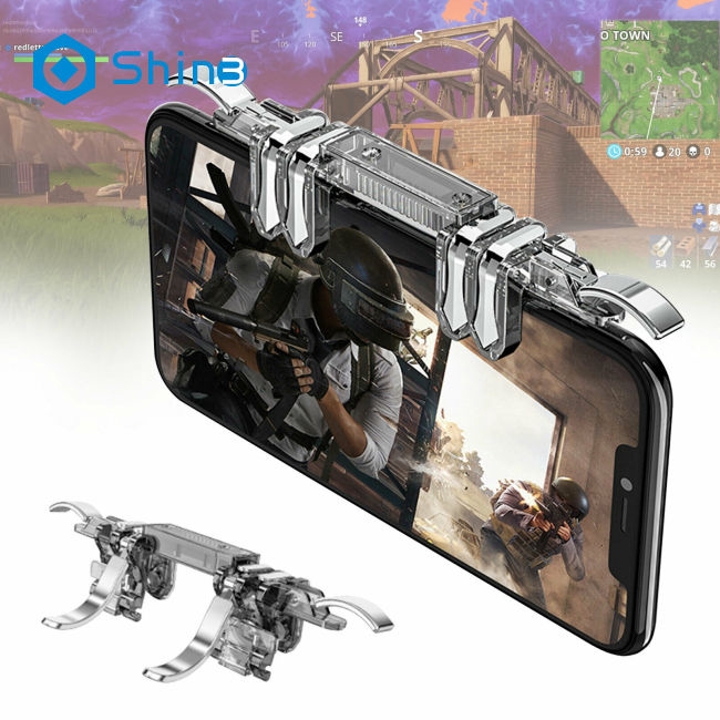 Bộ hỗ trợ bấm điều khiển chơi game 6 ngón tiện lợi cho PUBG iOS Android Baij3