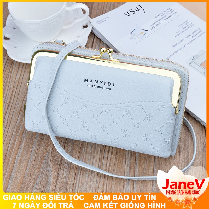 Ví Cầm Tay Nữ Dài Đeo Chéo Cao Cấp Sang Trọng Phong Cách Hàn Quốc TVNN396