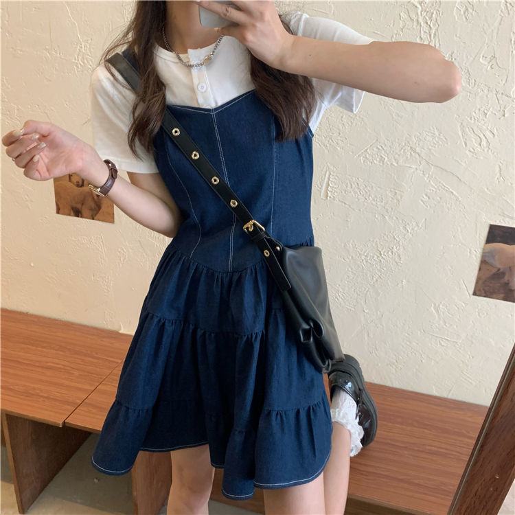 Đầm Yếm Jean Ôm Eo Thời Trang Mùa Hè 2021 (Giao Hàng Trong 6 Ngày) | BigBuy360 - bigbuy360.vn