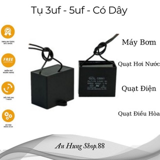 Tụ Quạt Điện Dung 3u và 5u Cho Quạt - Máy Bơm - Quạt Điều Hòa -  Quạt Hơi Nước - Hãng DAR