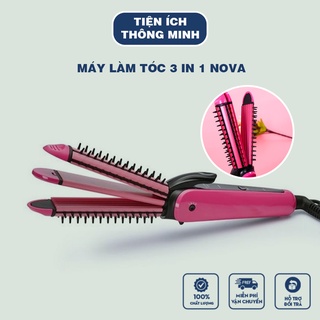 Máy làm tóc 3 in 1 nova ép thẳng, dập xù, làm xoăn
