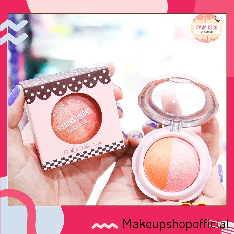 Phấn Má Hồng Sivanna Cookie Blush Duo Hai Màu Siêu Xinh Du-278