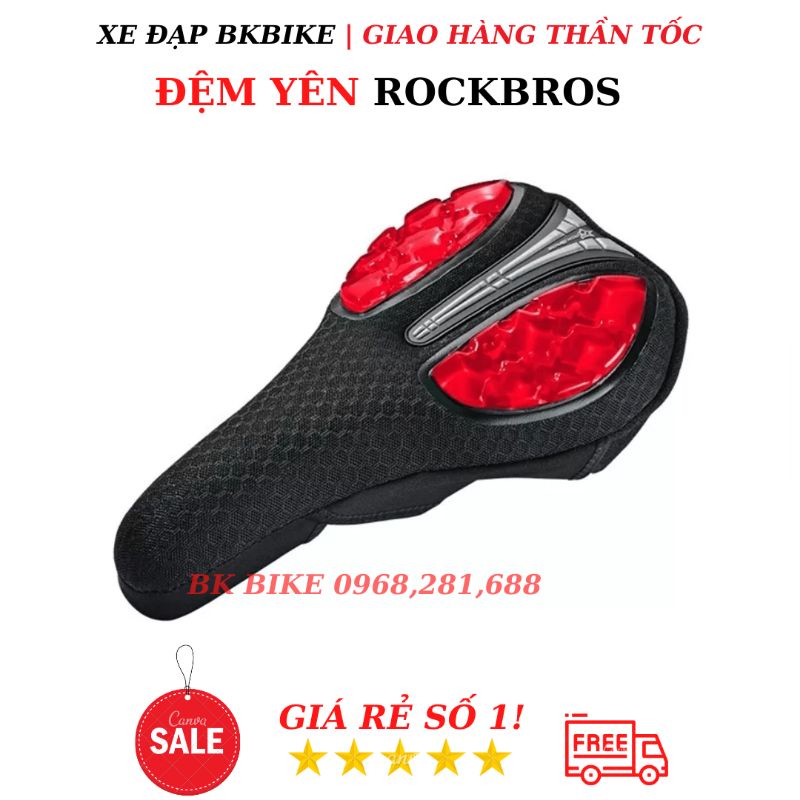 Đệm Yên Xe Đạp Rockbros Silicon Cao Cấp - Ôm Yên, Bền Bỉ