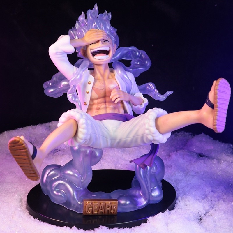 Mô Hình Luffy Gear 5 Sun God Nika cao 21cm