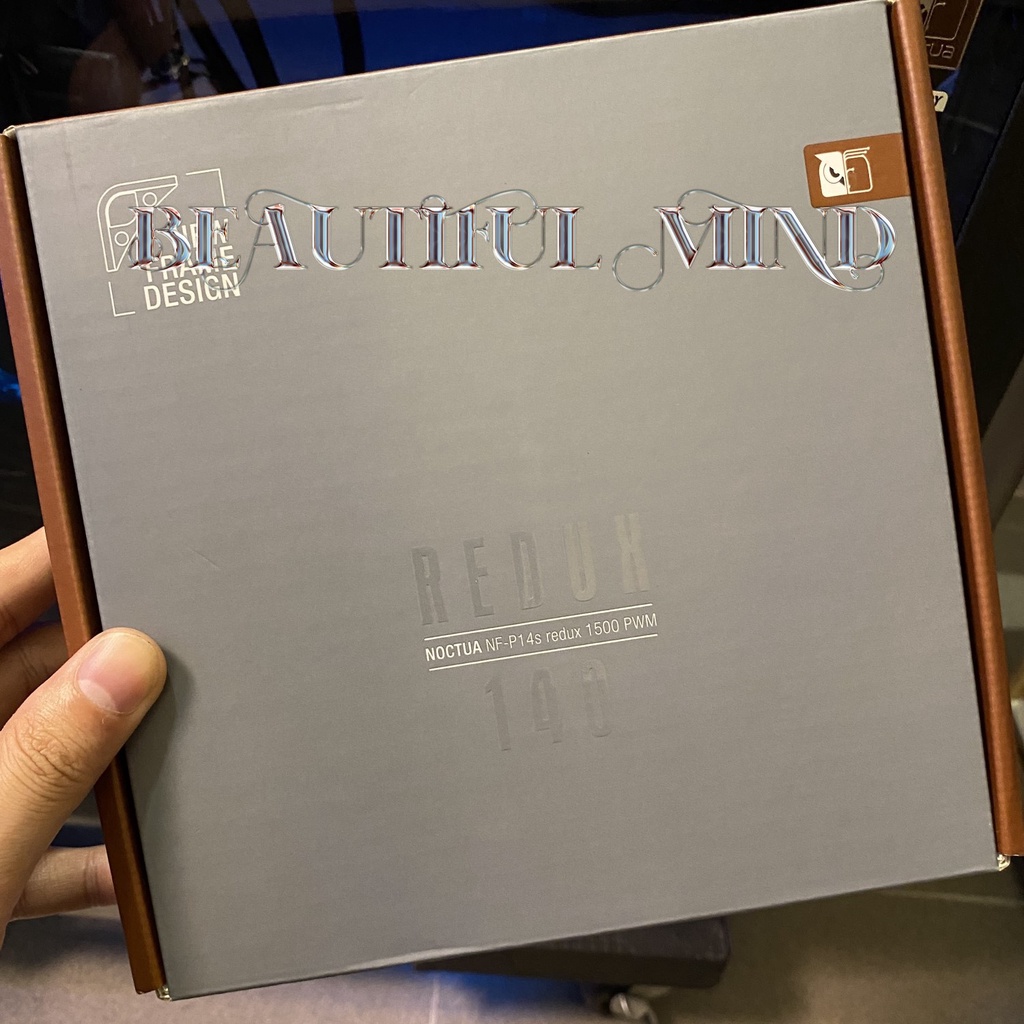 Quạt fan cho case máy tính Noctua NF-P14s redux-1500 12V 4-pin PWM 140x25mm 14cm đã dùng còn mới và khỏe