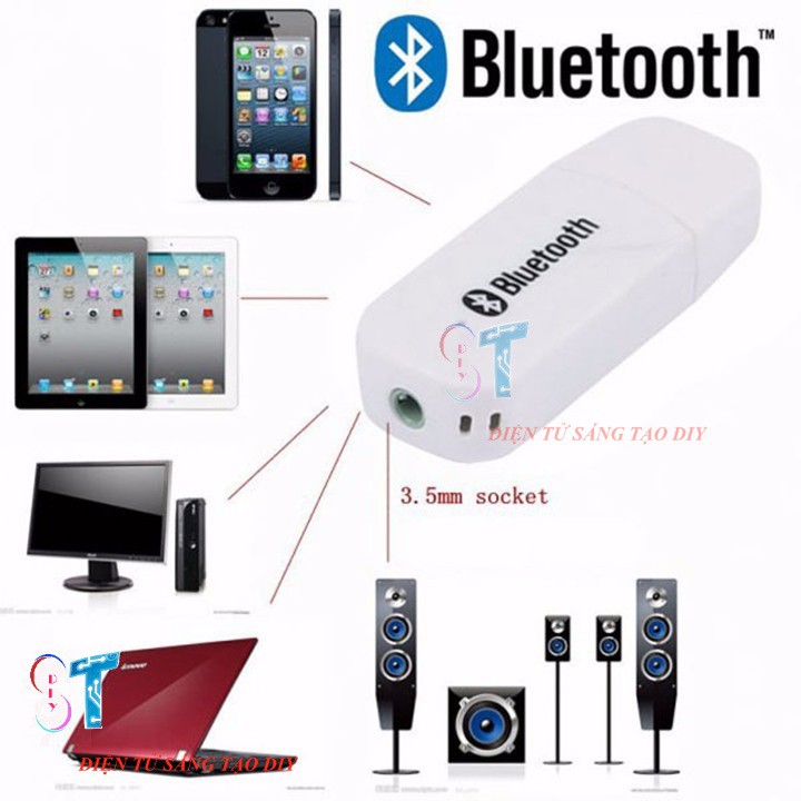 USB Bluetooth Audio H-163 dùng cho Điện thoại, Máy tính kết nối Loa, Amply