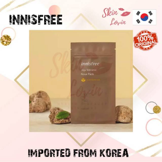 (hàng Mới Về) Mặt Nạ Mũi Chiết Xuất Bùn Núi Lửa Jeju Innisfree 100% Hàn Quốc