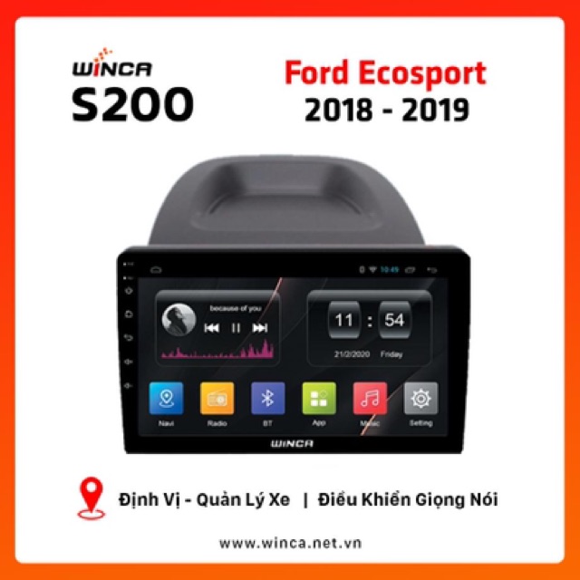 MÀN HÌNH XE HƠI ANDROID WINCA S200 ĐÃ BAO GỒM MẶT DƯỠNG